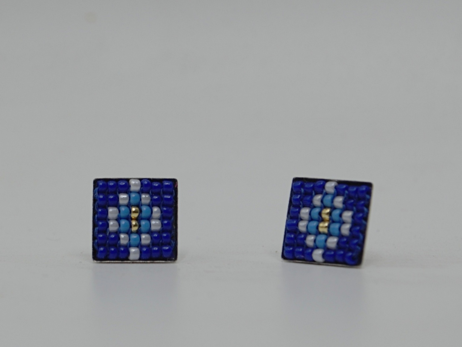 Set / Cercei motiv albastru - imagine 5