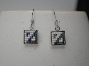 Cercei inox motiv geometric