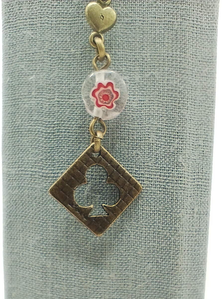 Semn de carte mic, antichizat – Trifoi - imagine 4