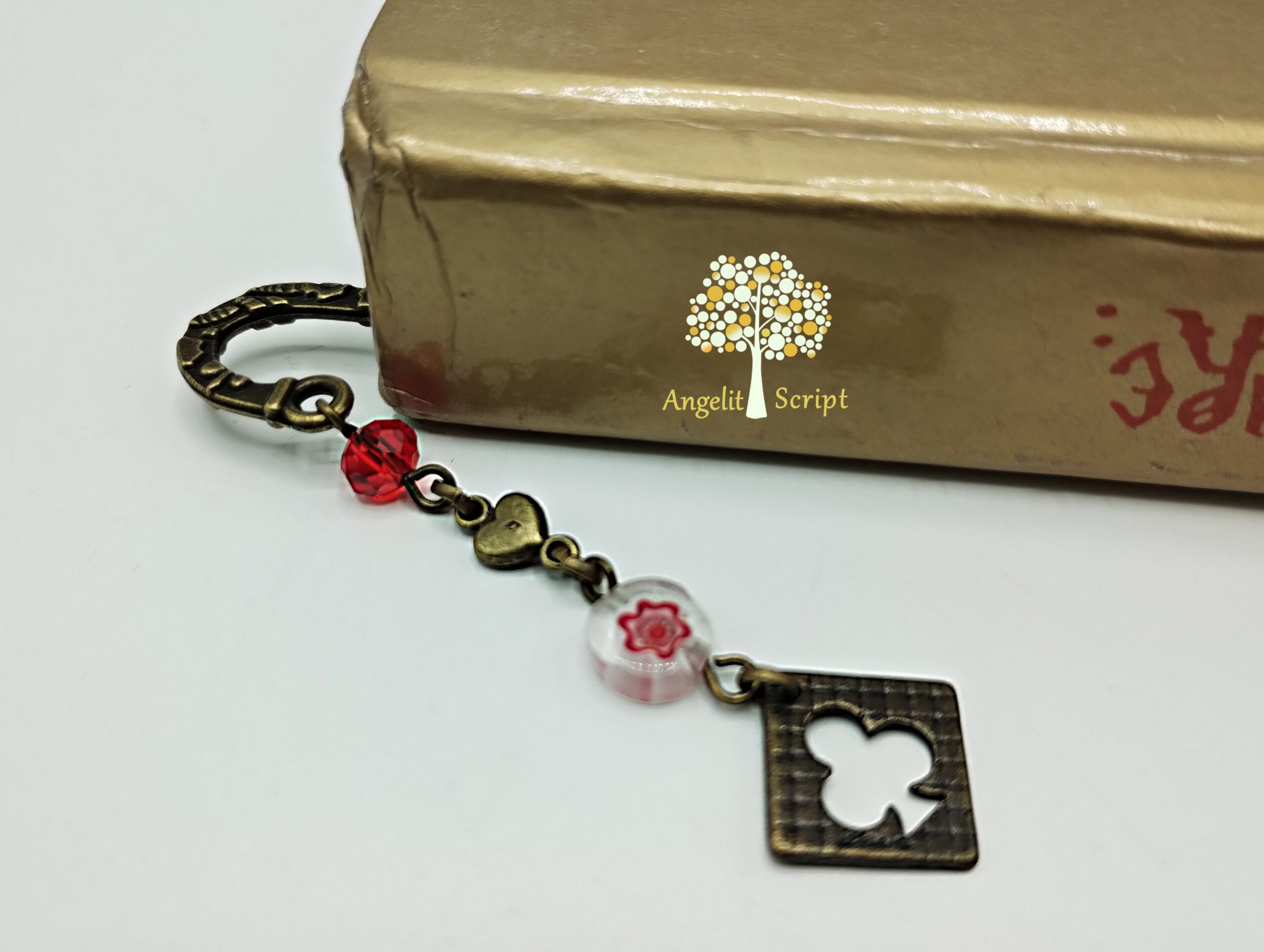 Semn de carte mic, antichizat – Libelula - imagine 4