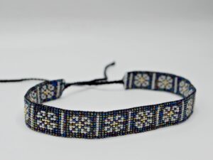 Colier ţesut fin, motiv de Muscel